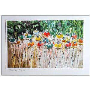 COPY - Tour de France Art Print - Signed Jane Carter